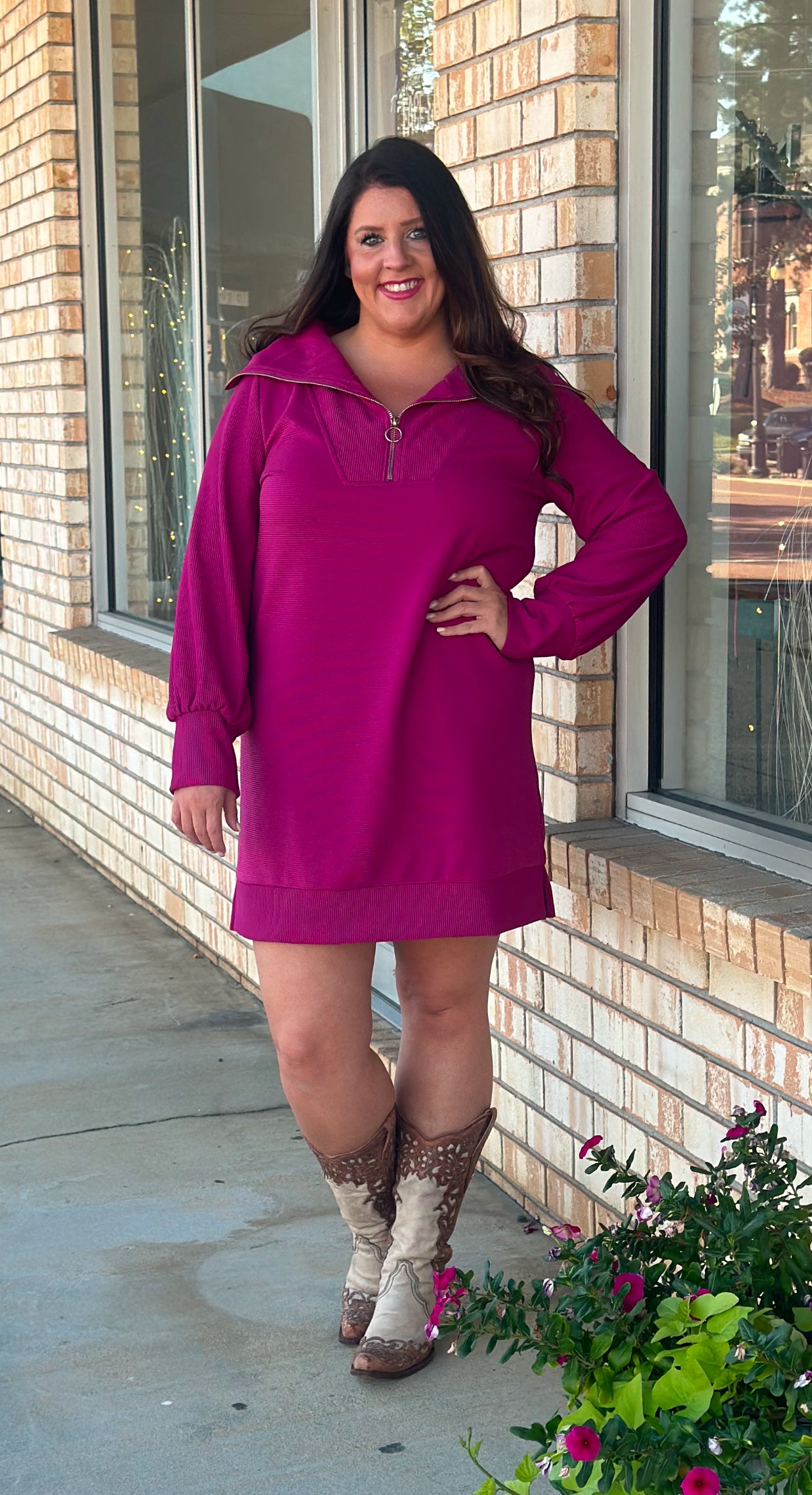 Whispering Wine Dress